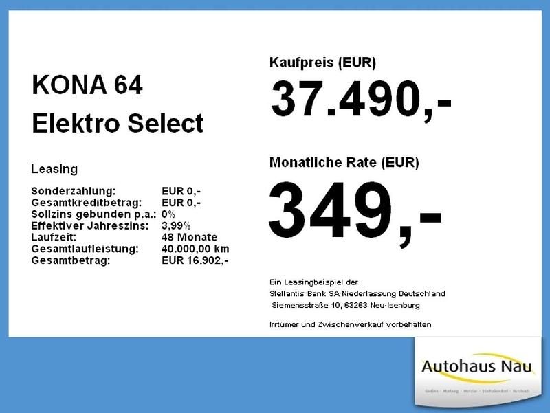 Neu Hyundai Kona Select 150 kW (204 PS) 2025 Meta blue / mic SUV