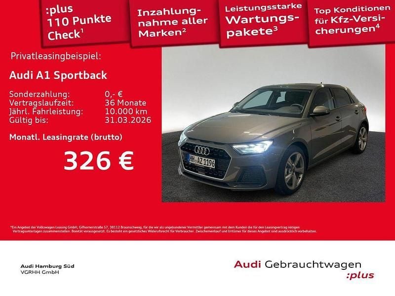Grau Gebraucht 2025 Audi A1 Sportback Advanced Kleinwagen | 26.110 € (Fairer Preis) - Bild 1/3