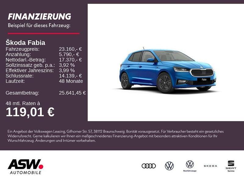 Blau Neu 2025 Skoda Fabia Tour Limousine | 23.160 € (Etwas zu teuer) - Bild 1/4