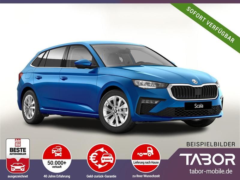 Blau (raceblau metallic) Neu 2025 Skoda Scala Kleinwagen | 25.888 € (Guter Preis) - Bild 1/4