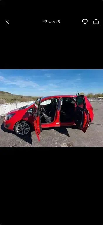 Gebraucht Opel Meriva S 140 PS (102 kW) 2012 Rot Van / Kleinbus