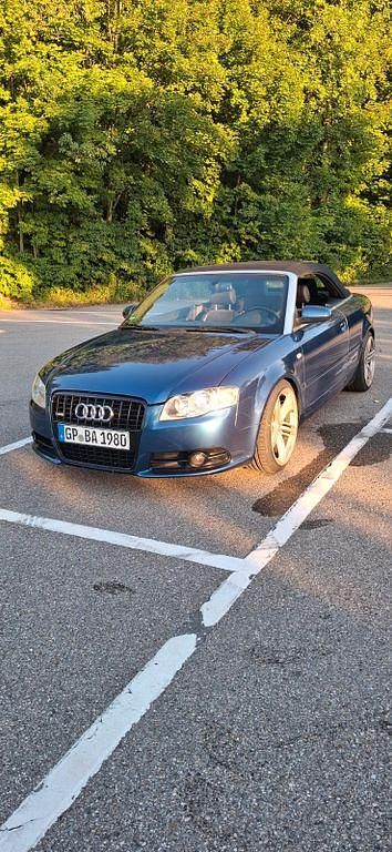 Blau Gebraucht 2007 Audi A4 Cabriolet Sport Cabrio | 6.799 € (Teuer) - Bild 1/4