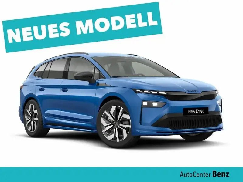 Blau Neu 2025 Skoda Enyaq iV SportLine SUV | 48.890 € (Superpreis) - Bild 1/4