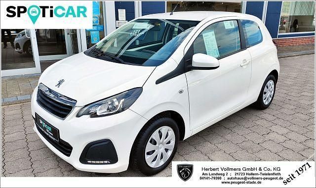 Weiß Gebraucht 2017 Peugeot 108 Active Kleinwagen | 6.990 € (Fairer Preis) - Bild 1/4
