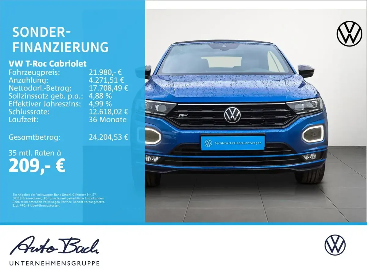 Second-hand VW T-Roc R-line 150 CP (110 kW) 2021 SUV