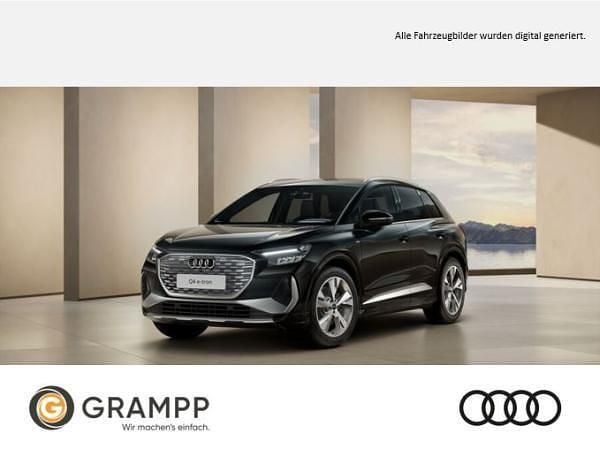 Schwarz (mythosschwarz metallic) Neu 2025 Audi Q4 e-tron S-Line SUV | 47.790 € (Superpreis) - Bild 1/4