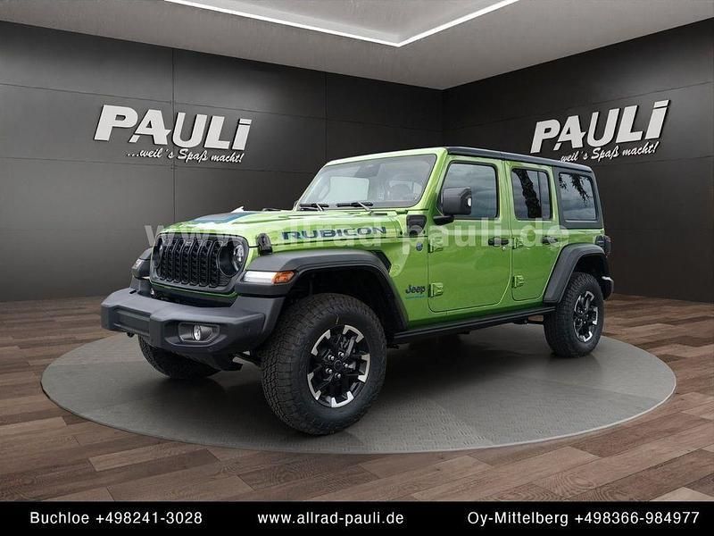 Grün Neu 2025 Jeep Wrangler Unlimited Rubicon SUV | 85.390 € - Bild 1/4