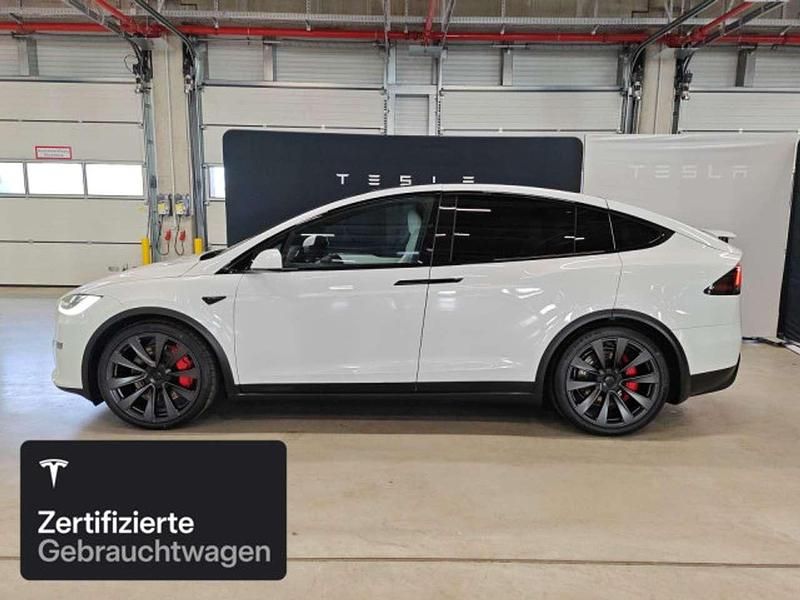 Gebraucht Tesla Model X Plaid 759 kW (1033 PS) 2023 Pearl white multicoat SUV
