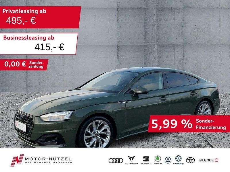 Grün Gebraucht 2022 Audi A5 Sportback Advanced Kleinwagen | 29.930 € (Fairer Preis) - Bild 1/4