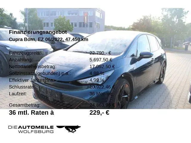 Gebraucht Cupra Born 150 kW (204 PS) 2022 Aurorablau Kleinwagen