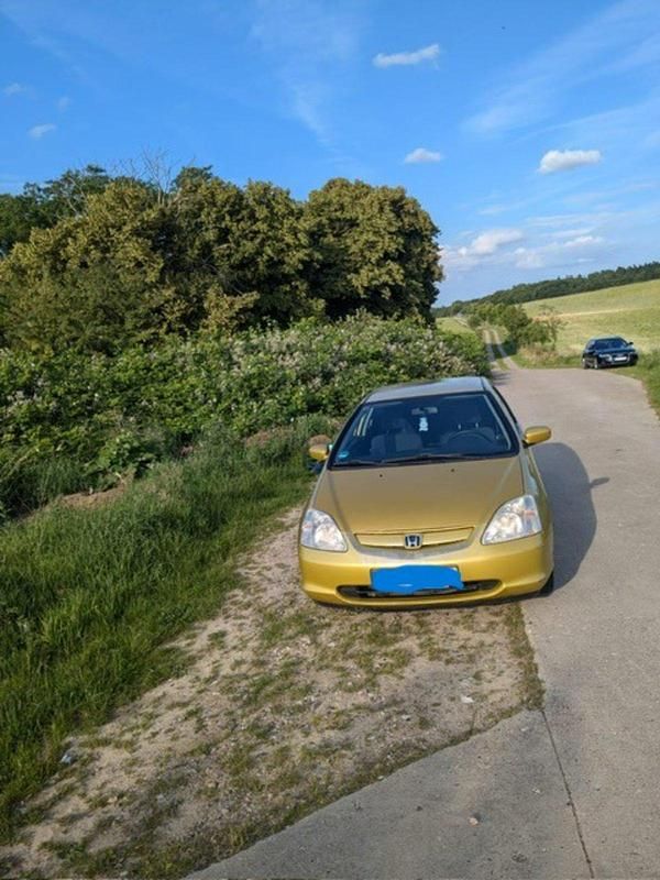 Gelb Gebraucht 2002 Honda Civic Coupé | 1.200 € (Guter Preis) - Bild 1/4