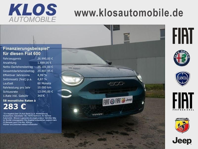 Schwarz Neu 2026 Fiat 600 La Prima SUV | 26.990 € - Bild 1/4