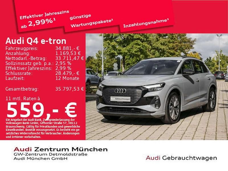 Kieselgrau Gebraucht 2023 Audi Q4 e-tron S-Line SUV | 34.881 € (Fairer Preis) - Bild 1/2