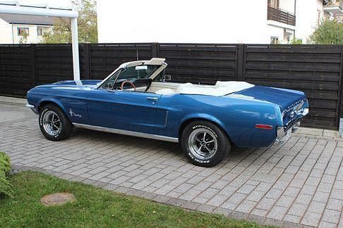 Blau Gebraucht 1968 Ford Mustang Cabrio | 49.000 € - Bild 1/4