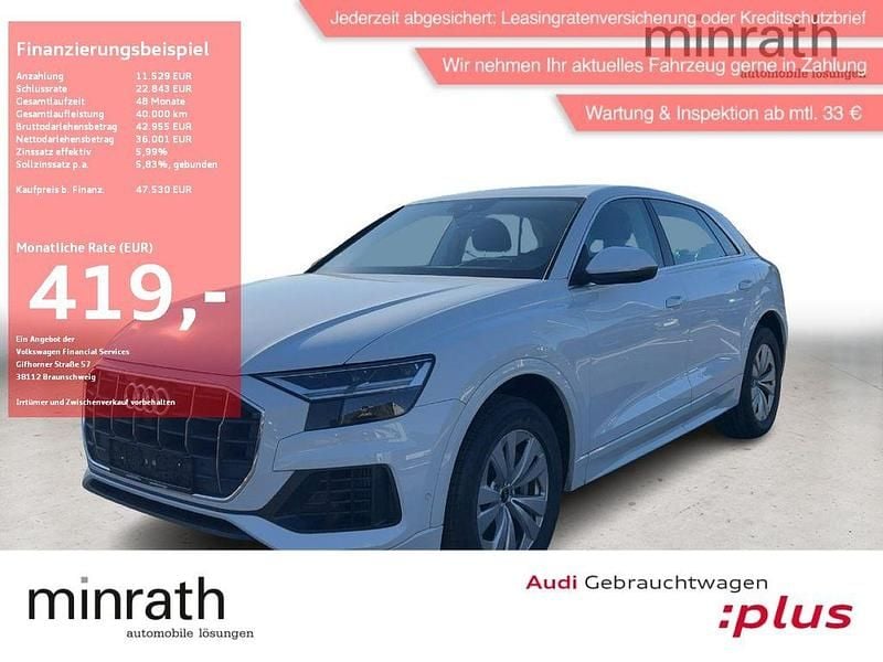 Gebraucht Audi Q8 Ambiente 381 PS (280 kW) 2021 Gletscherweiß metallic SUV