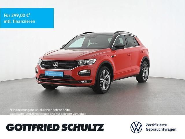 Rot Gebraucht 2021 VW T-Roc R-line SUV | 19.360 € (Fairer Preis) - Bild 1/4
