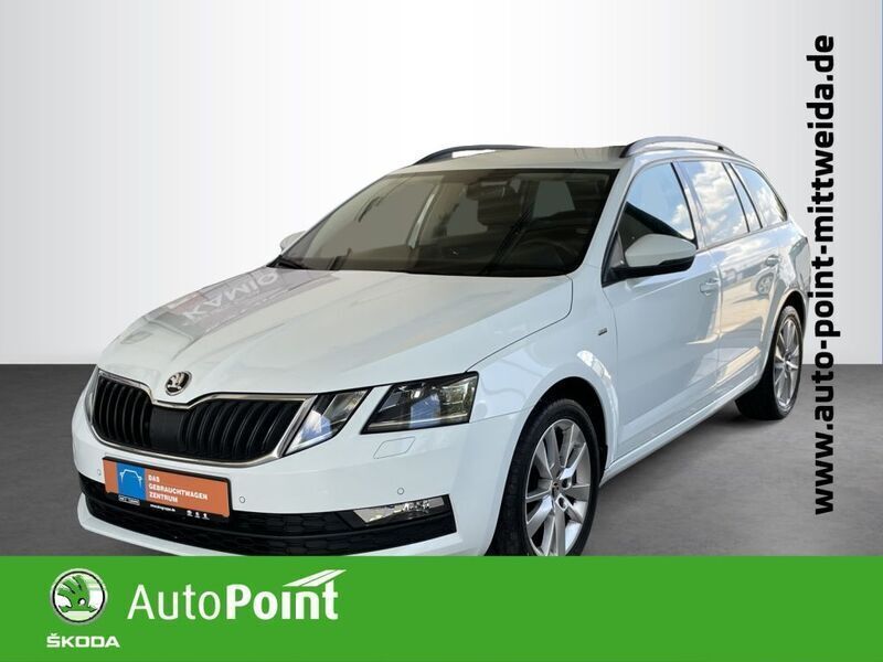 Laserweiß uni Gebraucht 2018 Skoda Octavia Clever Kombi | 19.950 € (Teuer) - Bild 1/4