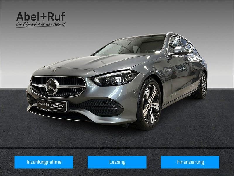Lack selenitgrau (metallic) Gebraucht 2024 Mercedes C220 Avantgarde Kombi | 31.489 € (Superpreis) - Bild 1/4