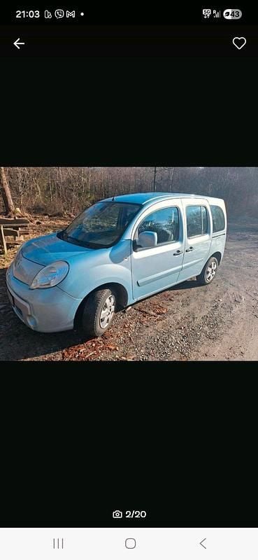 Gebraucht Renault Kangoo 106 PS (77 kW) 2009 Blau Van / Kleinbus