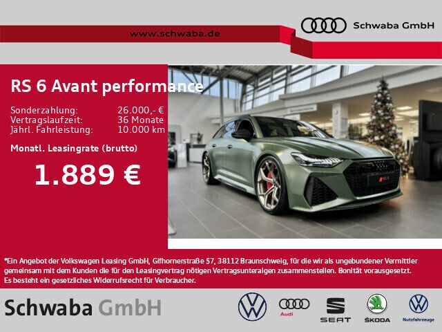 Andere farbe Gebraucht 2022 Audi RS6 Performance Kombi | 204.650 € - Bild 1/4