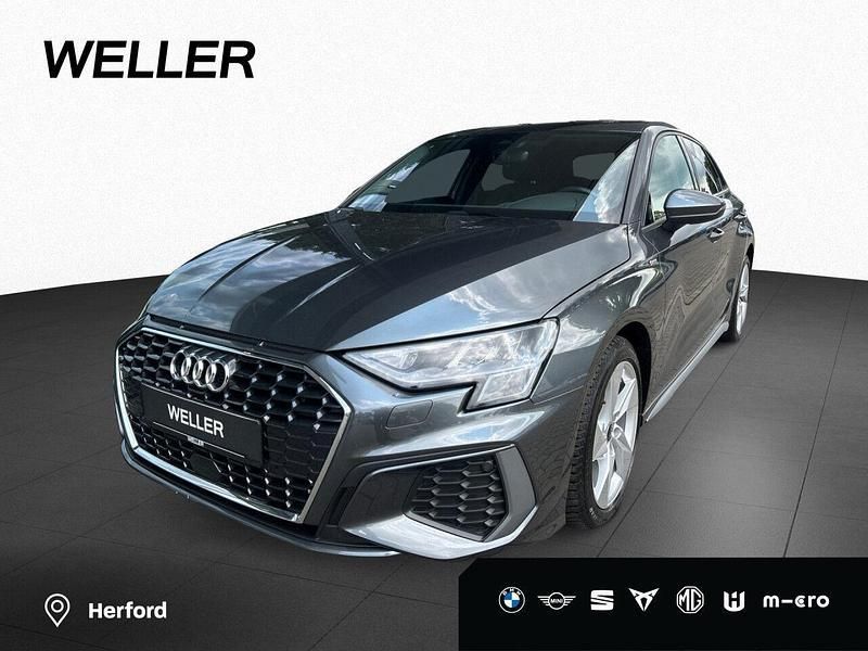 Grau Gebraucht 2024 Audi A3 Sportback S-Line Limousine | 24.950 € (Guter Preis) - Bild 1/4