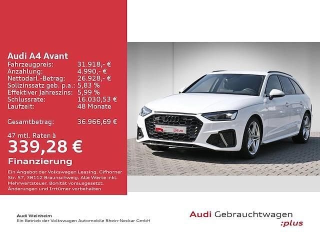 Gebraucht Audi A4 S-Line 204 PS (150 kW) 2023 Ibisweiß Kombi