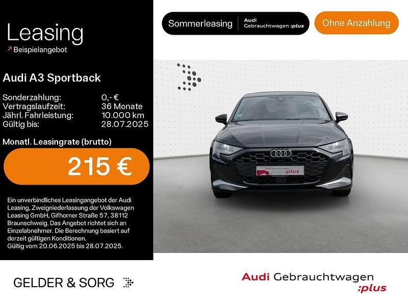 Schwarz Gebraucht 2024 Audi A3 Sportback Limousine | 27.990 € (Fairer Preis) - Bild 1/4