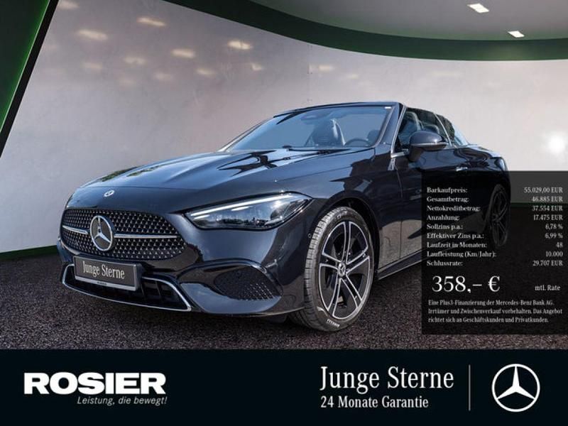 Schwarz / obsidianschwarz (metallic) Gebraucht 2024 Mercedes 200 Avantgarde Cabrio | 55.029 € (Teuer) - Bild 1/4