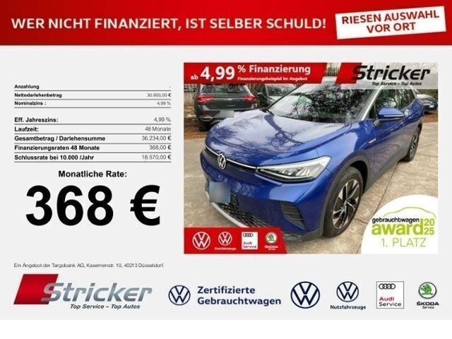 Blau Gebraucht 2023 VW ID.4 Pro Performance SUV | 30.949 € (Superpreis) - Bild 1/3