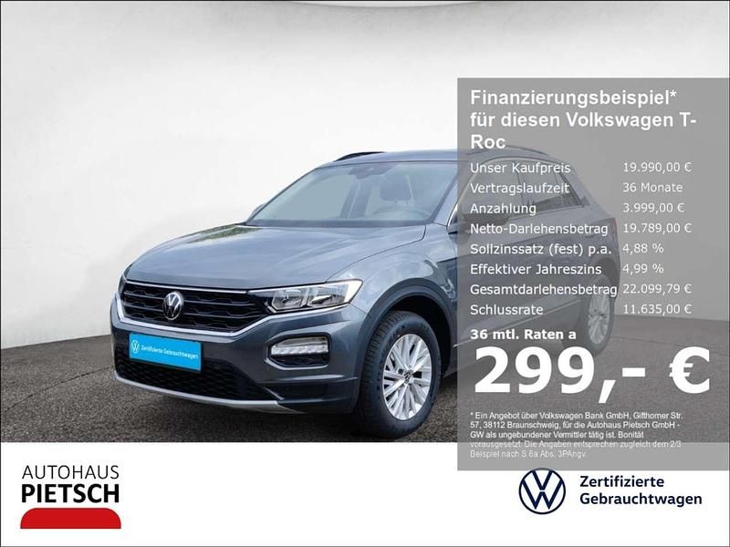 Grau Gebraucht 2021 VW T-Roc Style SUV | 19.990 € (Fairer Preis) - Bild 1/3