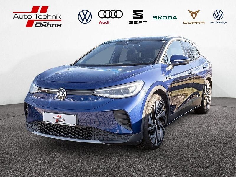 Blau / blue dusk (metallic) Gebraucht 2023 VW ID.4 Pro Performance SUV | 34.880 € (Fairer Preis) - Bild 1/4