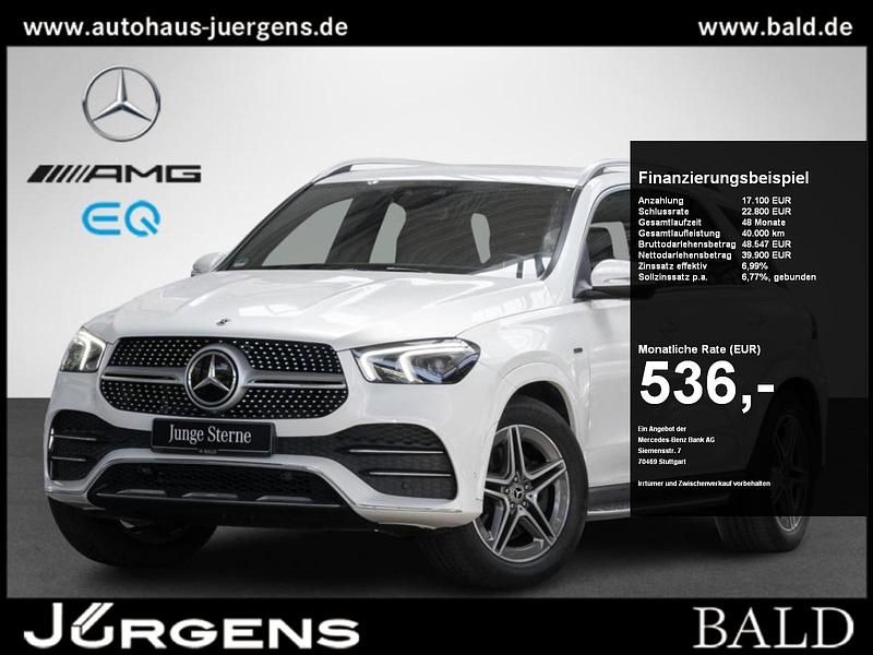 Weiss designo diamantweiss bright Gebraucht 2021 Mercedes GLE350e AMG SUV | 56.720 € (Superpreis) - Bild 1/4