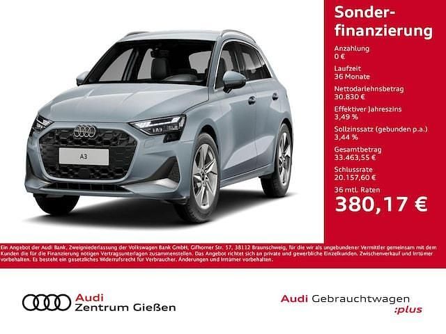 Pfeilgrau perleffekt Gebraucht 2024 Audi A3 Advanced Plus Limousine | 30.830 € (Fairer Preis) - Bild 1/4