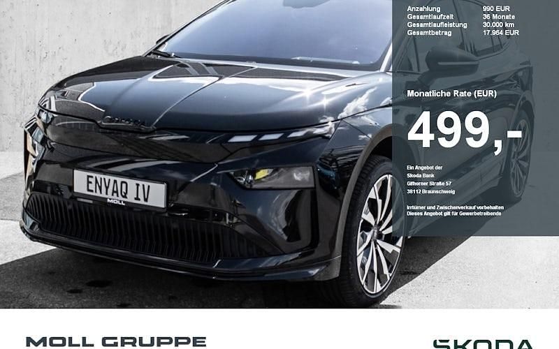 Schwarz Neu 2025 Skoda Enyaq iV SportLine SUV | 55.890 € (Etwas zu teuer) - Bild 1/4
