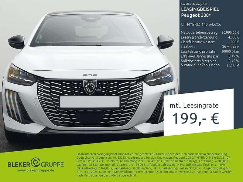 Met. okenit weiß Neu 2025 Peugeot 208 GT Kleinwagen | 30.990 € - Bild 1/3