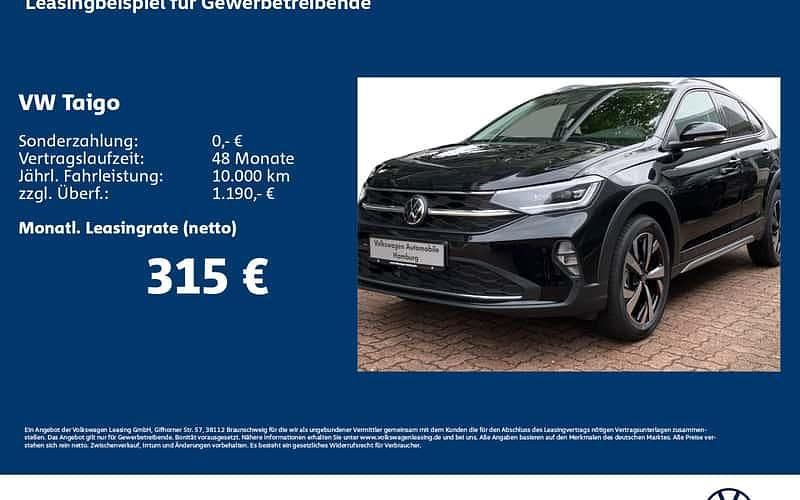 Schwarz Neu 2025 VW Taigo Style SUV | 35.423 € (Teuer) - Bild 1/4