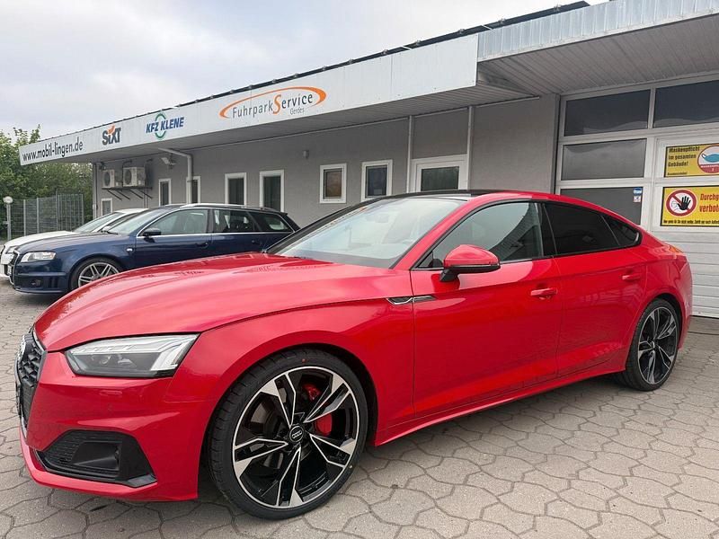 Second-hand Audi A5 Advanced Plus 231 CP (169 kW) 2020 Roșu Coupe
