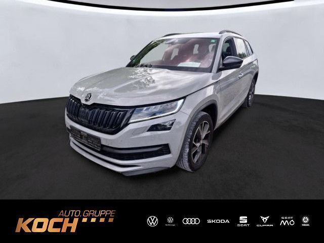 Stahlgrau Gebraucht 2020 Skoda Kodiaq SportLine SUV | 29.430 € (Teuer) - Bild 1/2