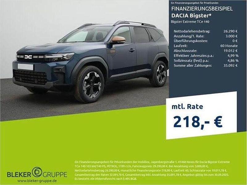 Indigoblau Neu 2025 Dacia Bigster Extreme SUV | 28.390 € (Guter Preis) - Bild 1/3