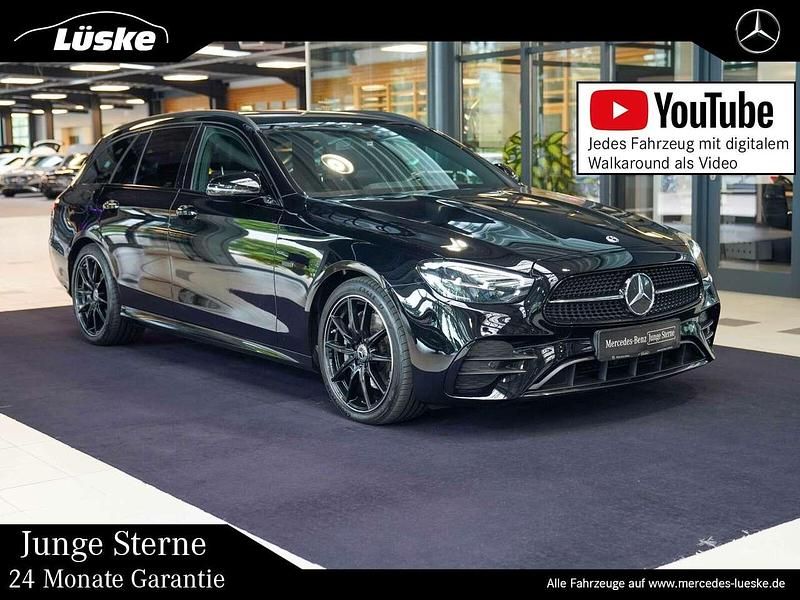Schwarz Gebraucht 2023 Mercedes E220 AMG line Kombi | 39.900 € (Fairer Preis) - Bild 1/4