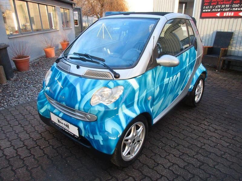 Blau Gebraucht 2003 Smart ForTwo Cabrio Cabrio | 2.599 € (Fairer Preis) - Bild 1/4