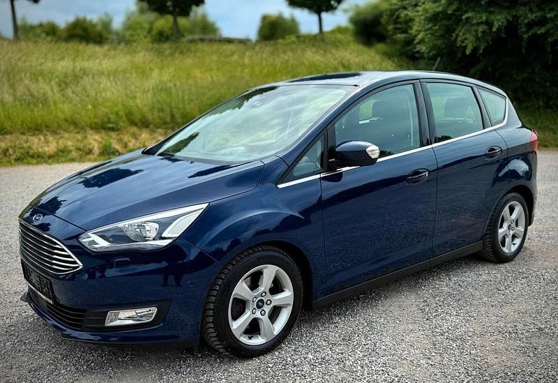 Blau Gebraucht 2017 Ford C-MAX Titanium Van / Kleinbus | 11.800 € (Fairer Preis) - Bild 1/4