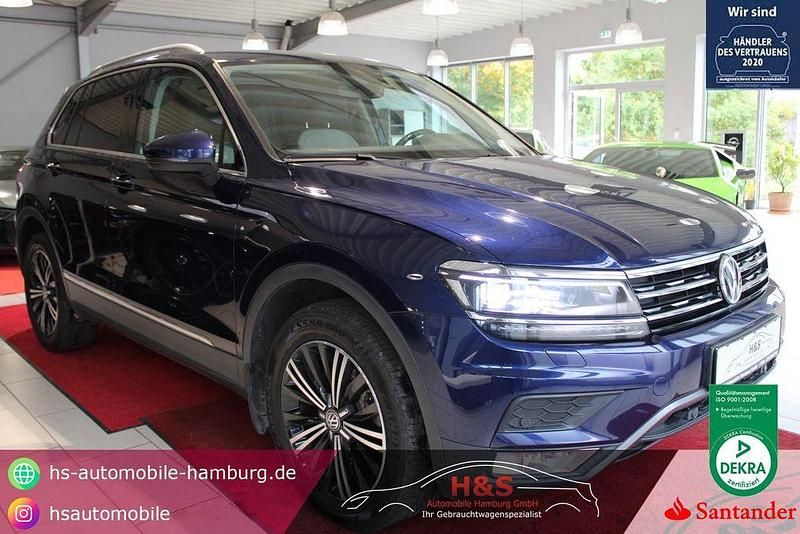 Atlantic blue Gebraucht 2017 VW Tiguan Highline SUV | 20.900 € (Fairer Preis) - Bild 1/4
