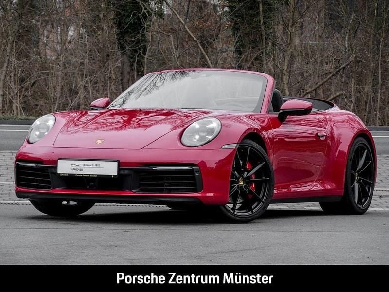 Rot Gebraucht 2021 Porsche 911 Carrera 4S Cabriolet Cabrio | 129.800 € (Superpreis) - Bild 1/4