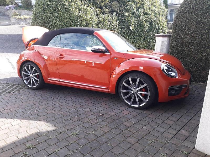Orange Gebraucht 2016 VW Beetle R-line Cabrio | 26.900 € (Teuer) - Bild 1/4