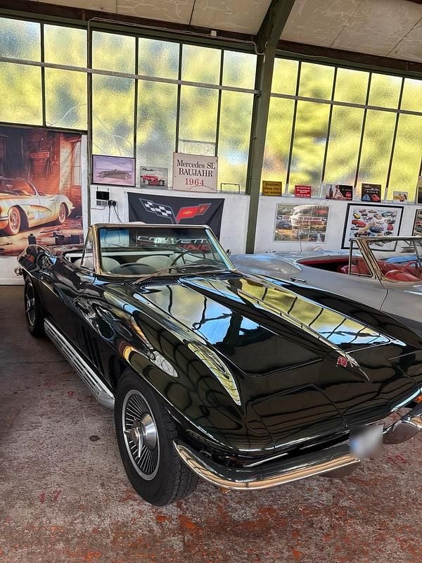 Second-hand Corvette C2 340 CP (250 kW) 1965 Verde Cabrio