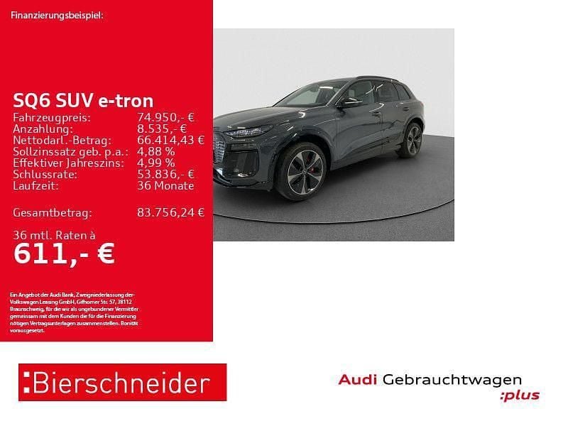 Magnetgrau Gebraucht 2024 Audi SQ6 e-tron Ambiente SUV | 73.950 € (Guter Preis) - Bild 1/3