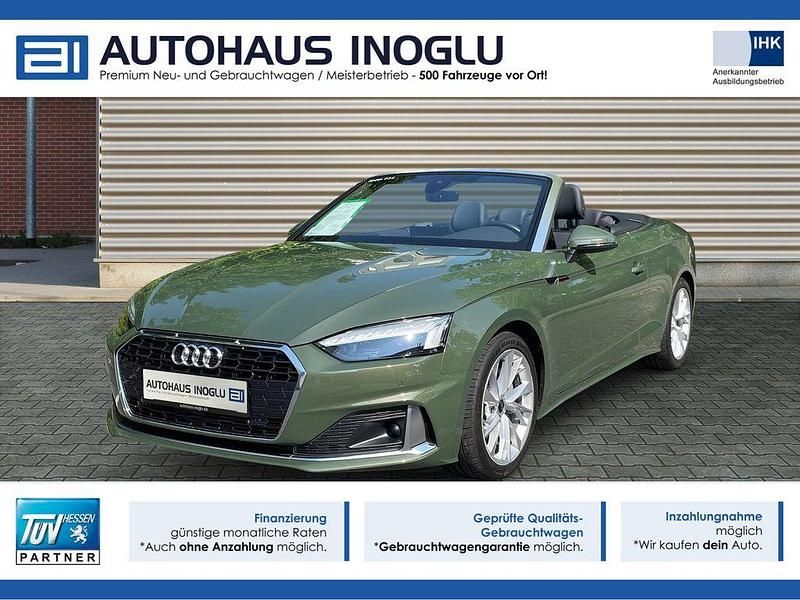 Grün distriktgrün (metallic) Gebraucht 2024 Audi A5 Cabriolet Advanced Plus Cabrio | 39.980 € (Superpreis) - Bild 1/4