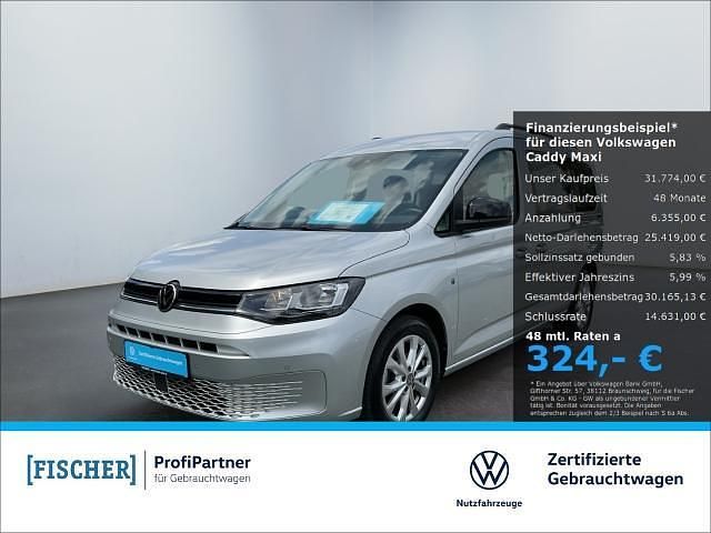 Silber Gebraucht 2022 VW Caddy Maxi Life Life Van / Kleinbus | 31.774 € (Superpreis) - Bild 1/4