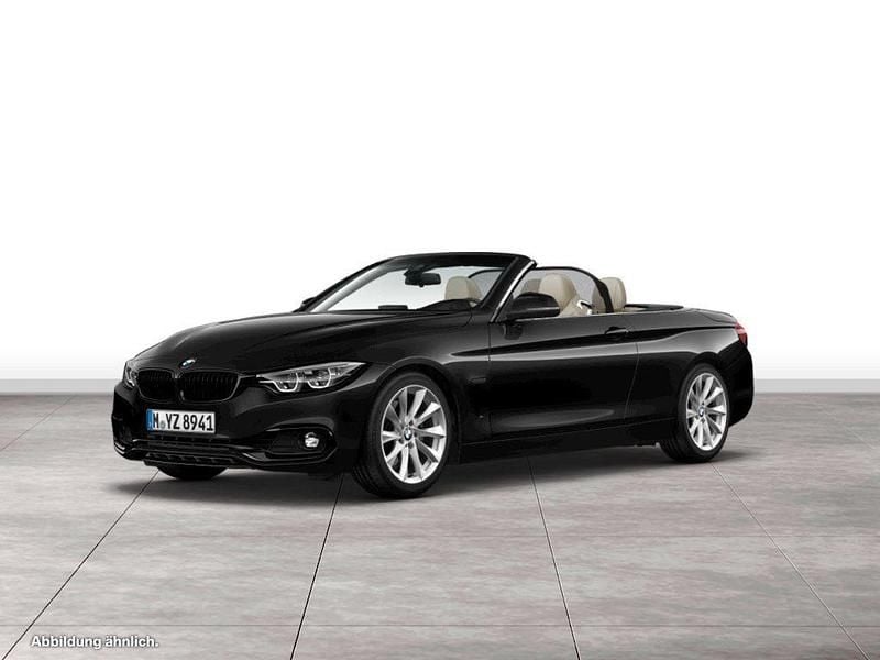 Schwarz Gebraucht 2019 BMW 430 Cabriolet Sport Line Cabrio | 39.900 € - Bild 1/3